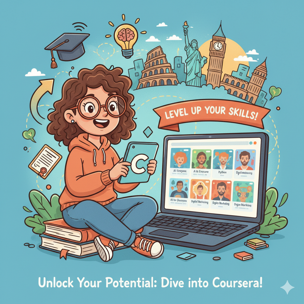 Gaining extra knowledge by doing courses on coursera